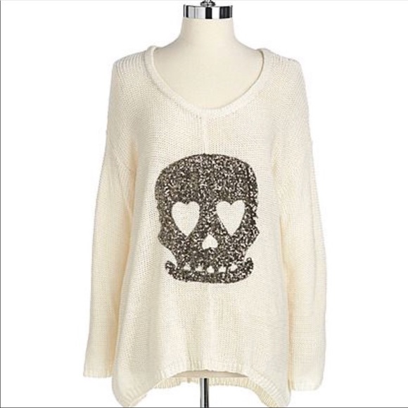 Vintage Havana Sweaters - Vintage Havana Black Label Skull Head Sweater